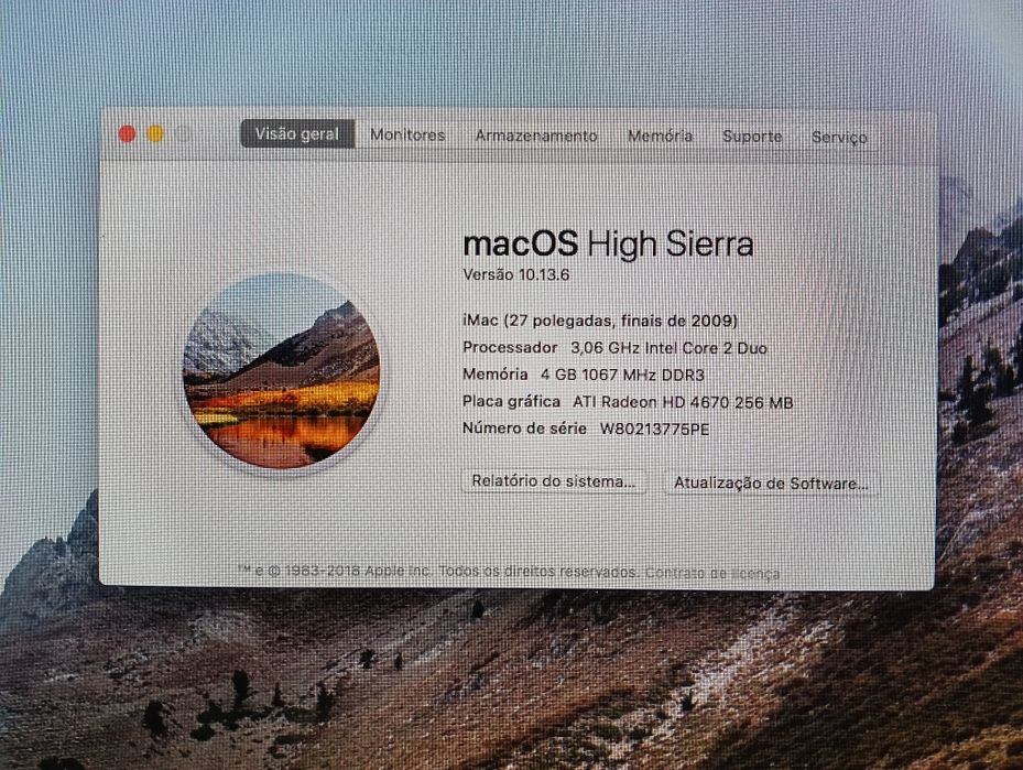 Apple Imac 27" A1312 Late 2009