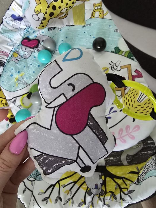 Duża Mata Edukacyjna 4W1 Play Activity Gym kinderkraft kulki zabawki