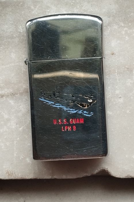 Isqueiro Zippo USS Guam LPH-9 de 1971