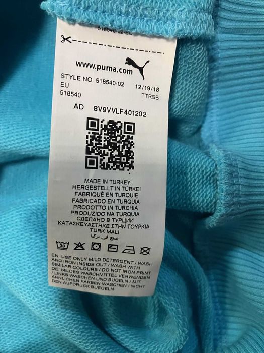 Niebieska bluza Puma Manchester roz.M