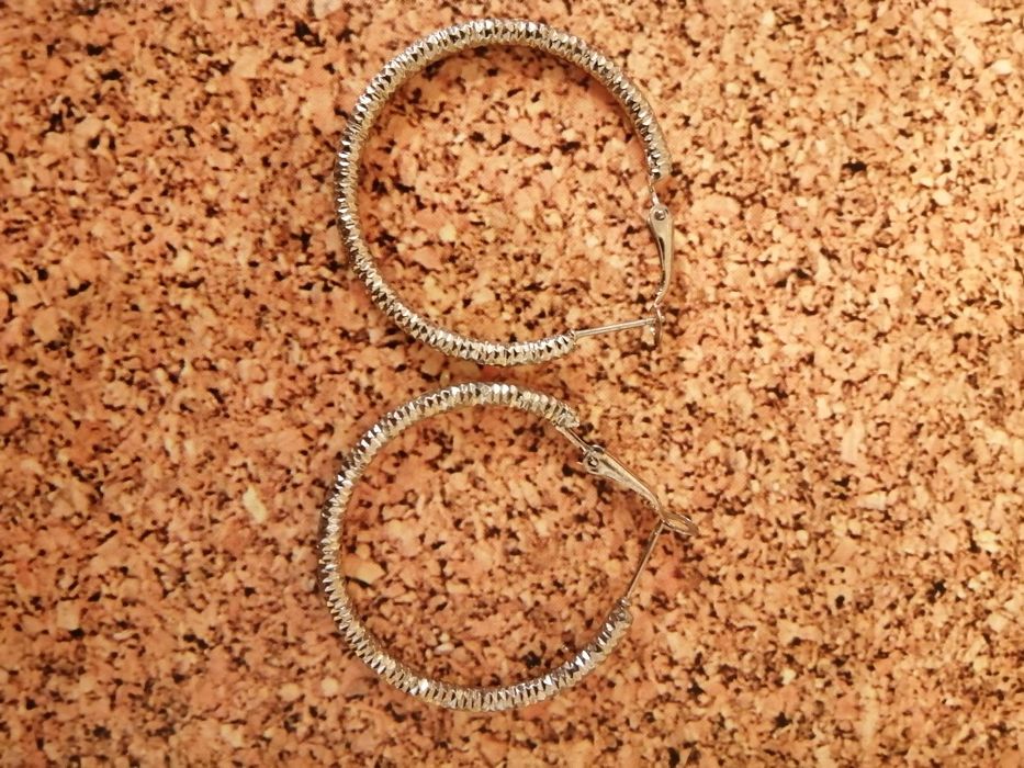 Kolczyki kółka. Średnica 3,5