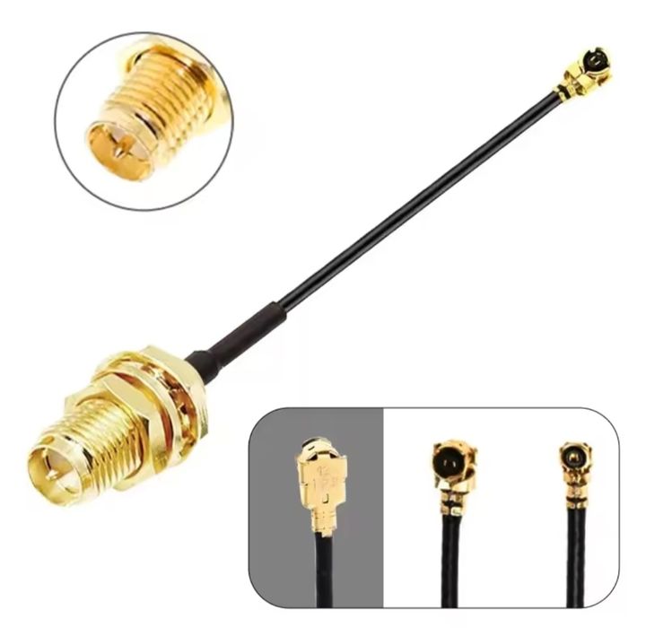 Cabo pigtail wifi RP-SMA para ipex/u.fl (geração 1)