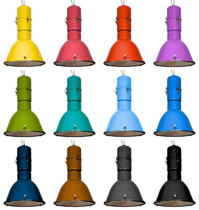 Lampa loftowa industrialna, dowolny kolor, dowolna ilość