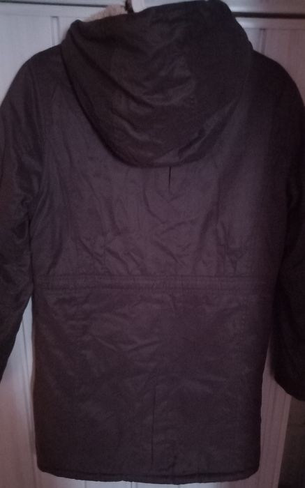 Plaszcz brazowy ocieplany dziewczecy Quadri Foglio 152