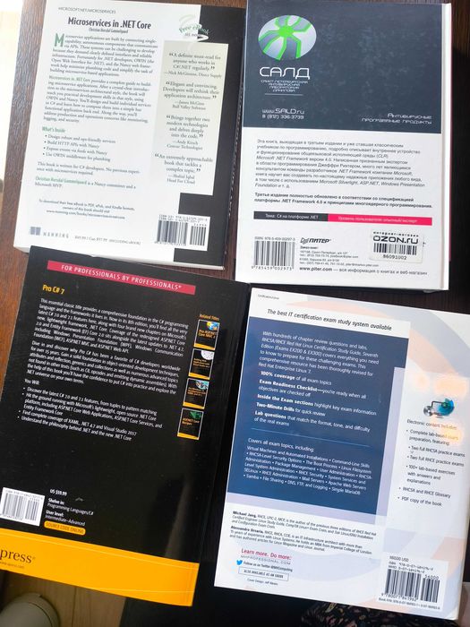 Książki IT C# .Net Core po angielsku i po rosyjsku