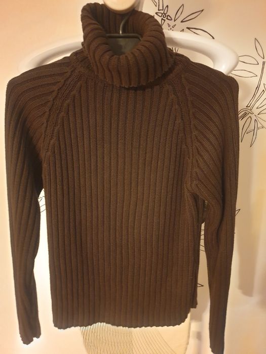 Sweter damski M swetr golf brązowy Staccato