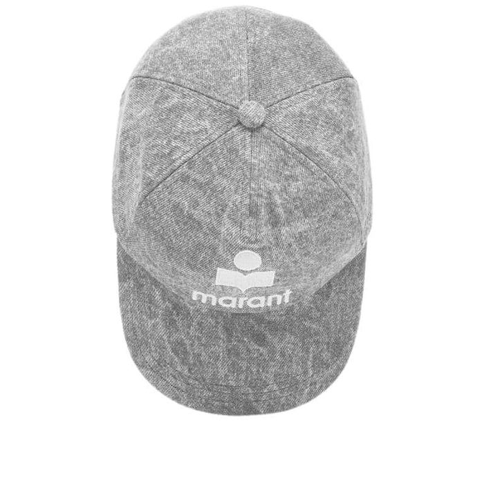 Кепка Isabel Marant Tyron cotton baseball cap Washed Grey