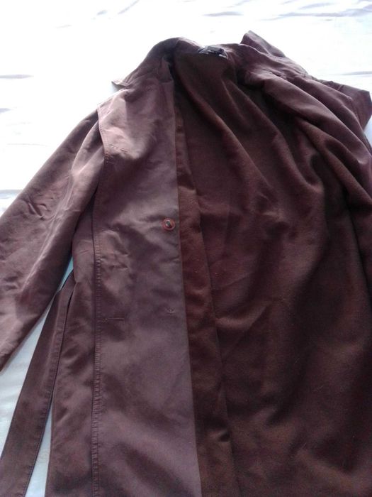 Casaco comprido castanho