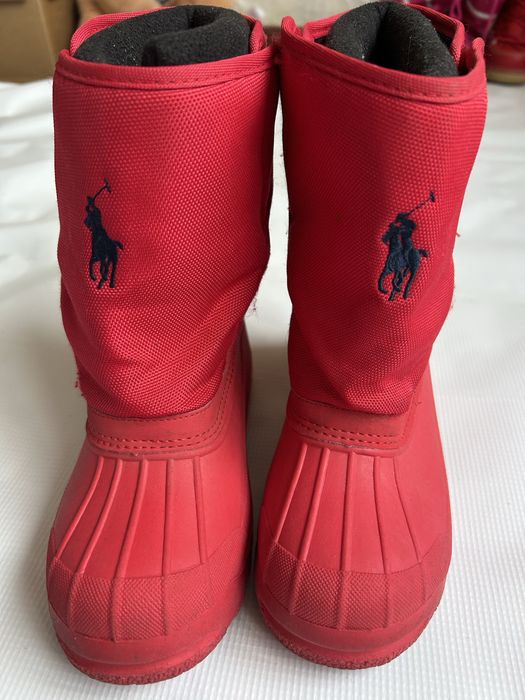 зимние непромокаемые сапоги чоботи с валенком polo Ralph Lauren 31p