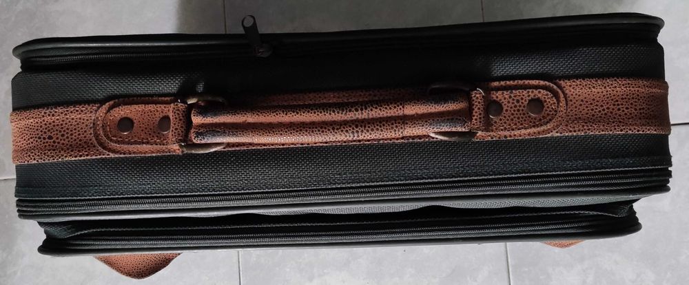 Mala de viagem de mão com alsa cor verde