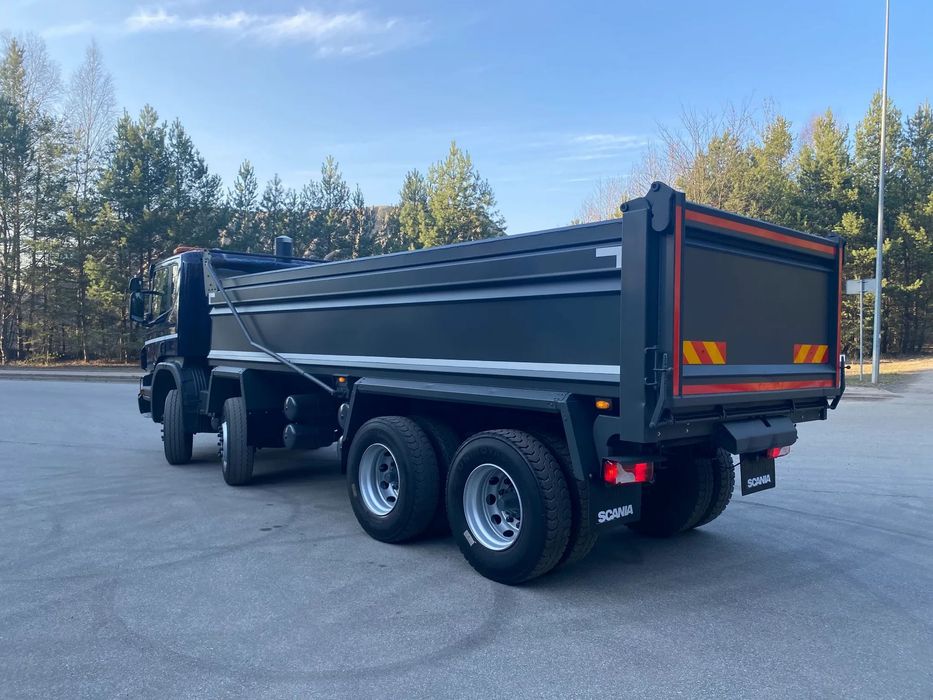 Scania P410  8X4, tara 12500, WAGA W KIPRZE! duża ładowność, automatyczna plandeka