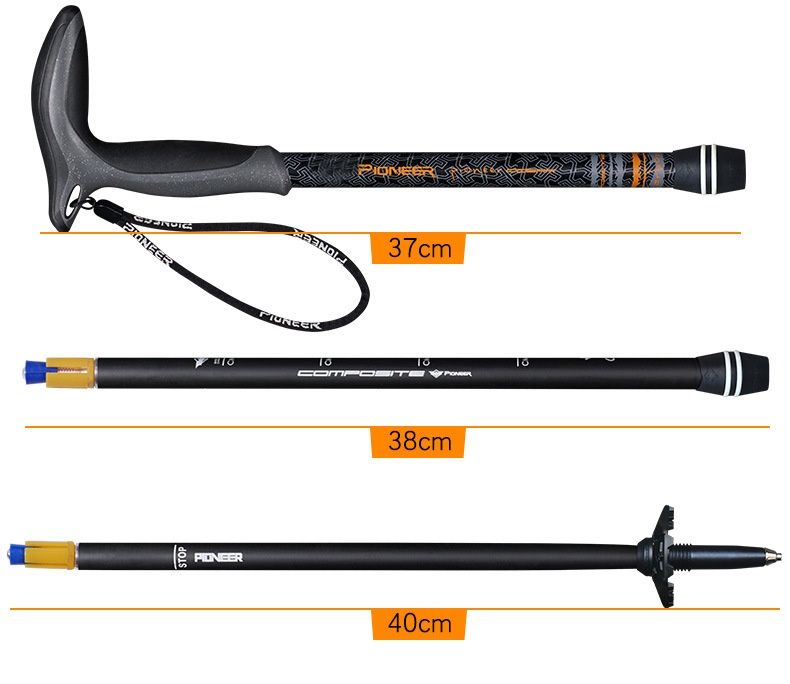 Ультралегка! Тростина Карбонова | Складна палиця для хотьби Pioneer