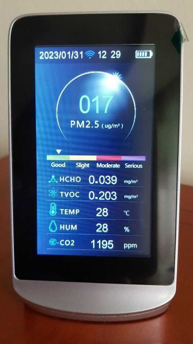 Высокоточный ЛАЗЕРНЫЙ Газоанализатор 8 в 1 Монитор ДЕТЕКТОР  с WIFI