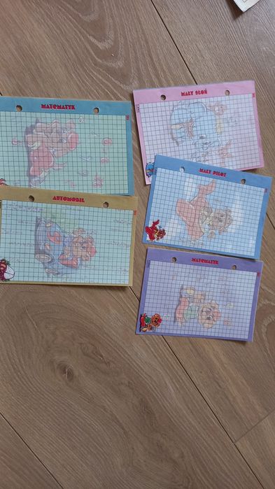 Kultowe karteczki do segregatora lata 90.