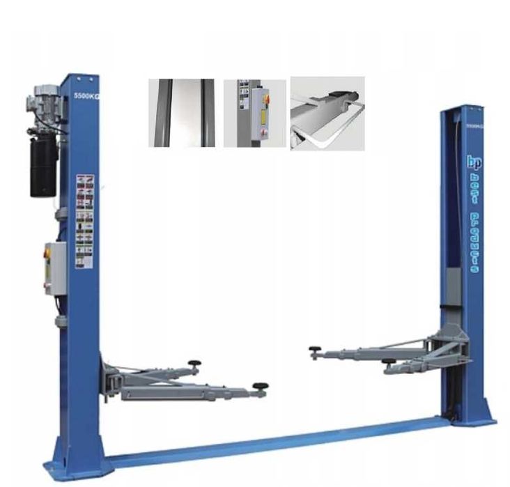 Podnośnik dwukolumnowy  BESTLIFT 255DE 5,5 tony busy dostawcze KAMPER