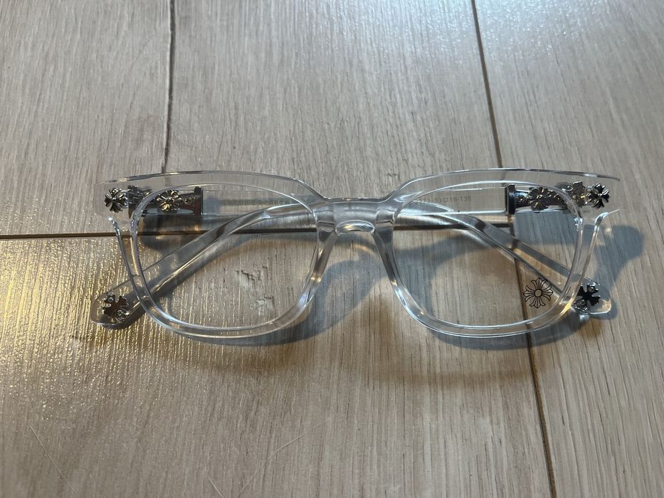 Biale okulary chrome hearts
