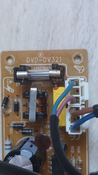 Плата питания проигрывателя DVD/CD. 220v/12v,5v