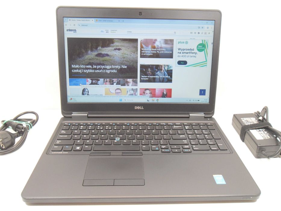 Laptop Dell e5550 biznesowy 15.6 i5/16GB/SSD/W11 Gwar. rok FV23