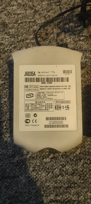 HP jetdirect 175x z zasilaczem.