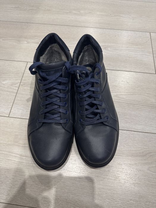 Ботинки зимние кожанные