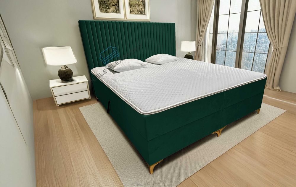 Łóżko kontynentalne POSO 120, 140, 160, 180 PRODUCENT POCKET