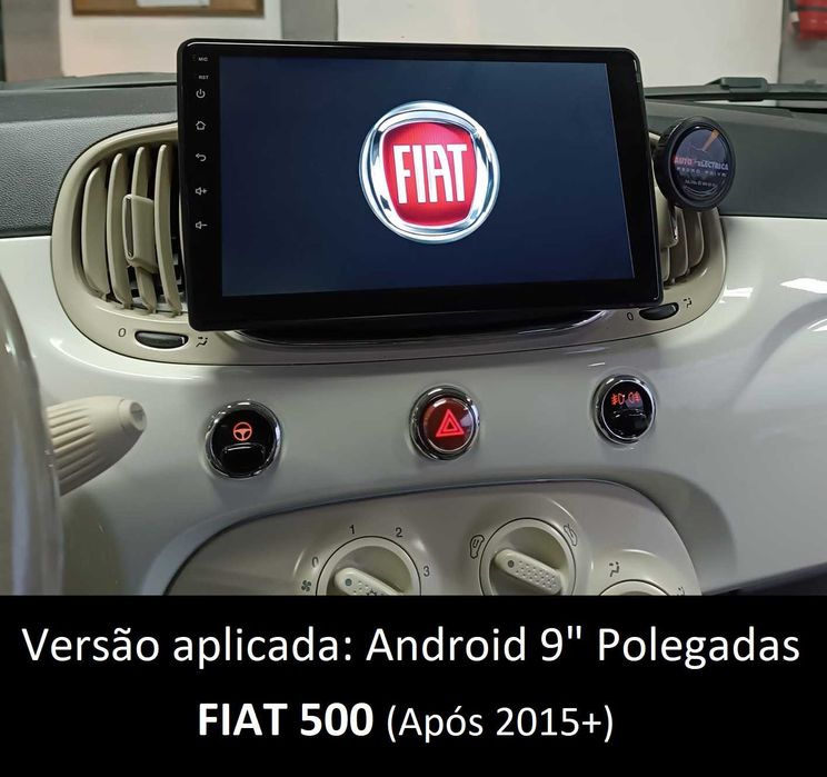 (NOVO) Rádio 2DIN • FIAT • ABARTH • 500 • 500L • 500X • Android 4+64GB