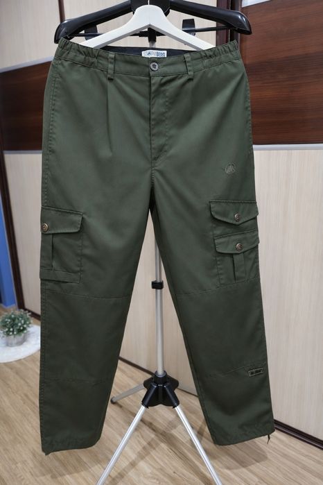 Męskie Spodnie Trekkingowe cienkie wytrzymałe " S" Cargo Khaki