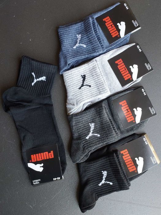 Середні шкарпетки Найк/Пума/Томмі. Мужские белые, яркие носки