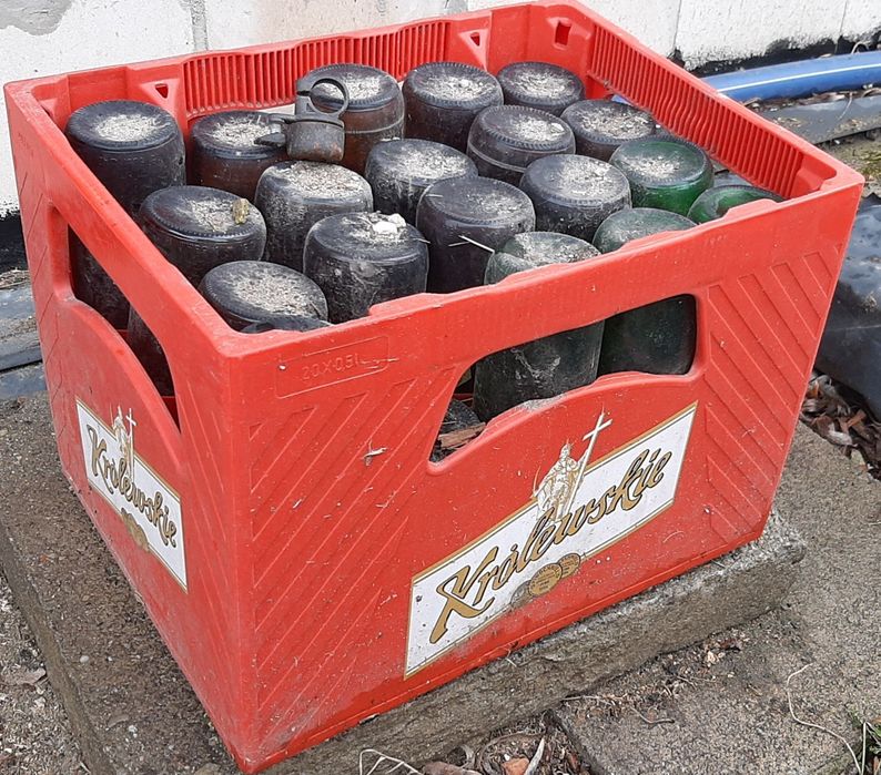 Skrzynka krata transporter na butelki z piwa