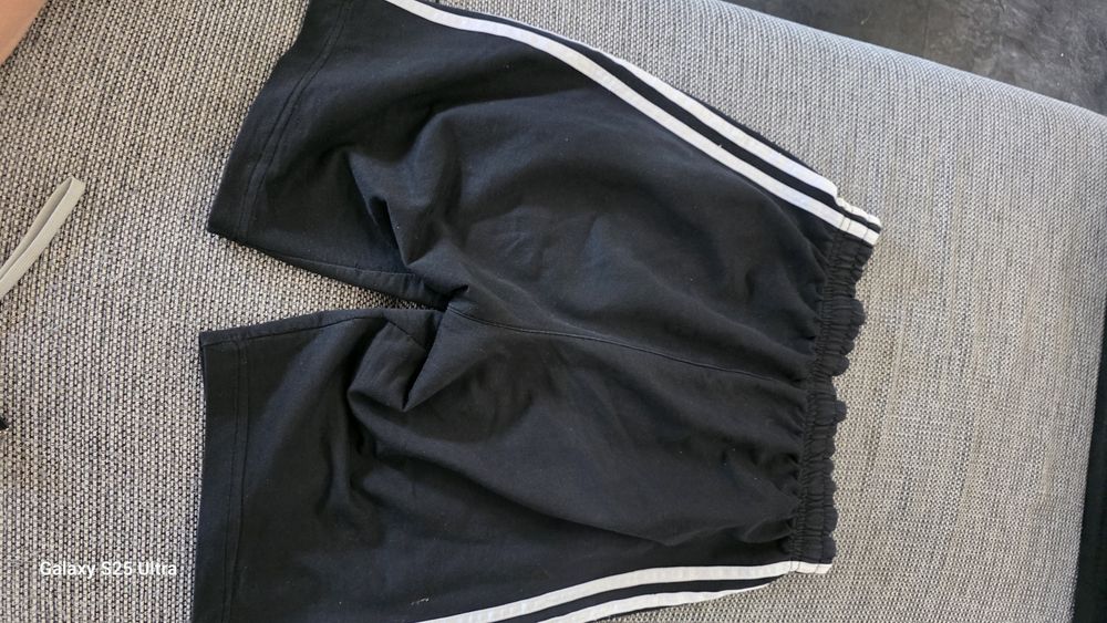 Krótkie spodenki dresowe czarne a'la Adidas | 100% Bawełna | Rozmiar S