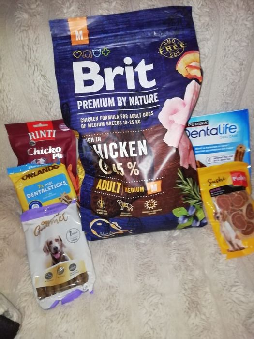 Сухий корм 3кг Brit Premium для собак, смаколики різні