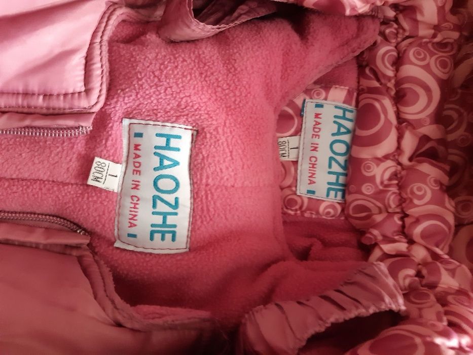 Зимний комбинезон 3 в 1 для девочки от 1,5 до 3 лет