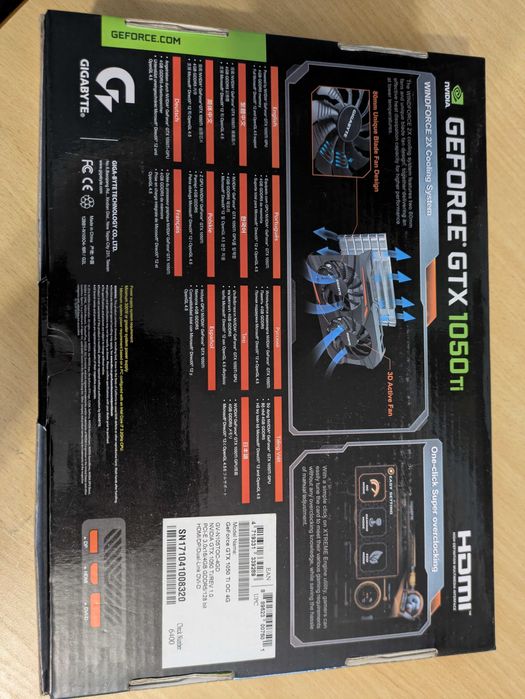 GTX 1050 Ti 4GB NVIDIA – karta graficzna, w pełni sprawna