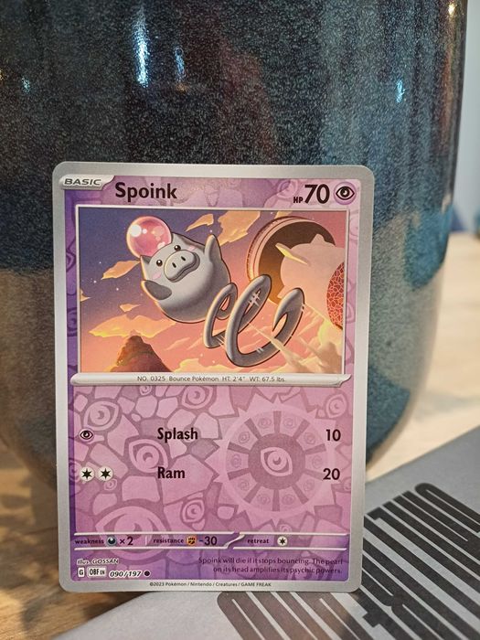 Carta Pokémon Spoink [Reverse Holo] #90