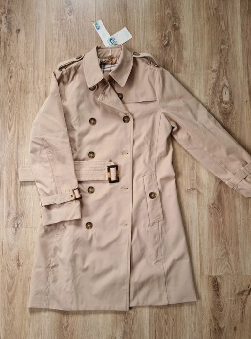 Nowy Beżowy trench a'la burberry 42