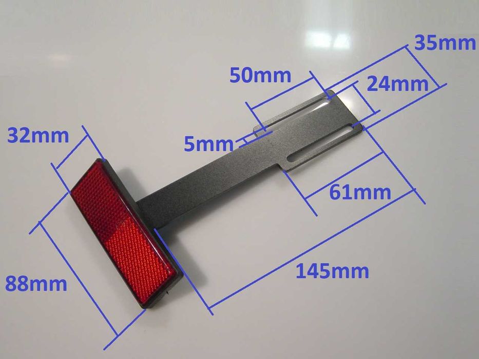 Refletor traseiro com suporte para mota