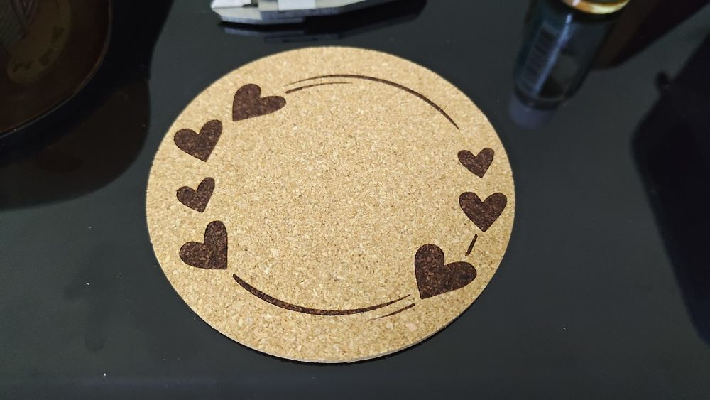 Bases de copos em cortiça personalizados