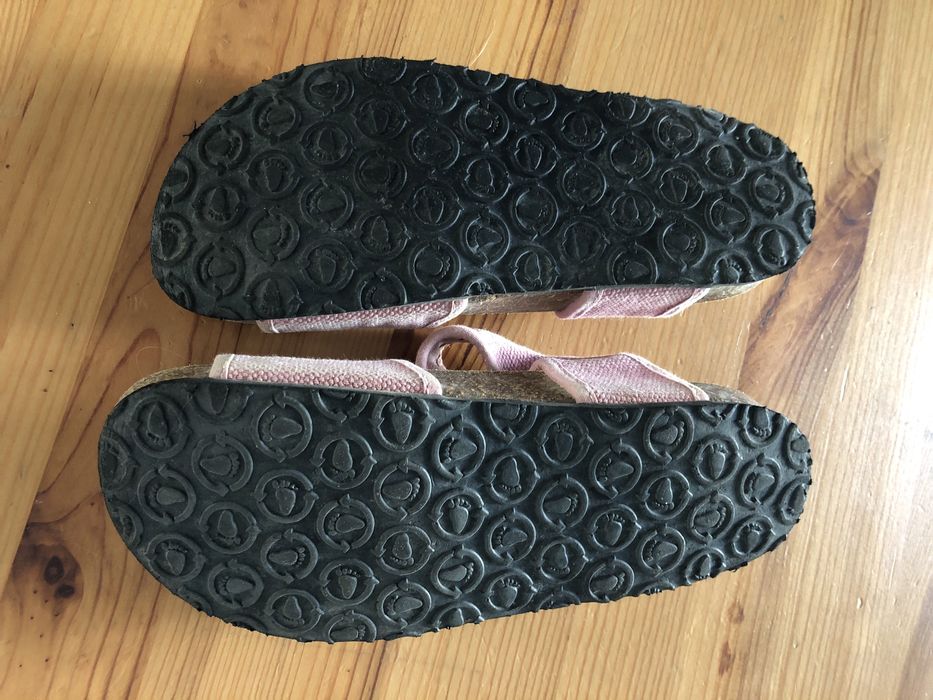 Sandálias vegan com fecho em velcro (rosa) - 31