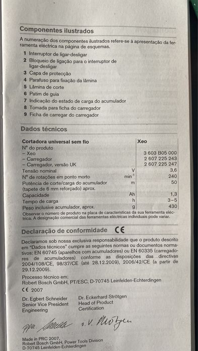 Cortador universal sem fio XEO BOSCH