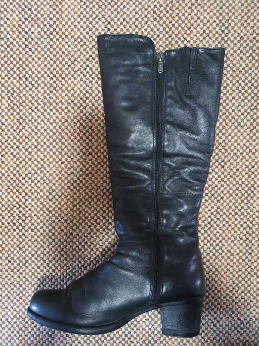 Сапоги женские зимние кожаные "Janita",Финляндия