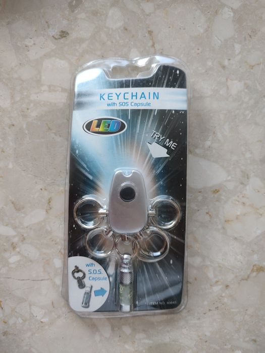Brelok z kapsułą sos Keychain with sos capsule