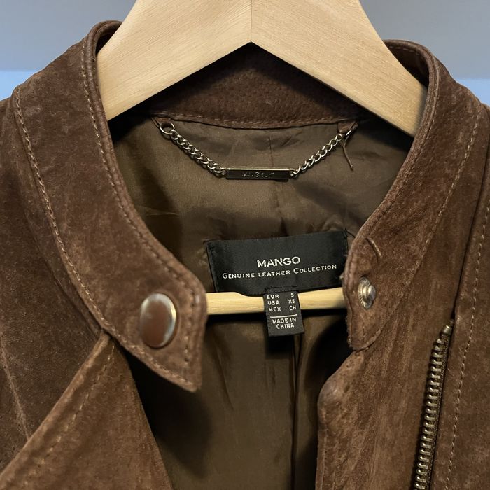 Casaco em pele genuina MANGO (tamanho S)