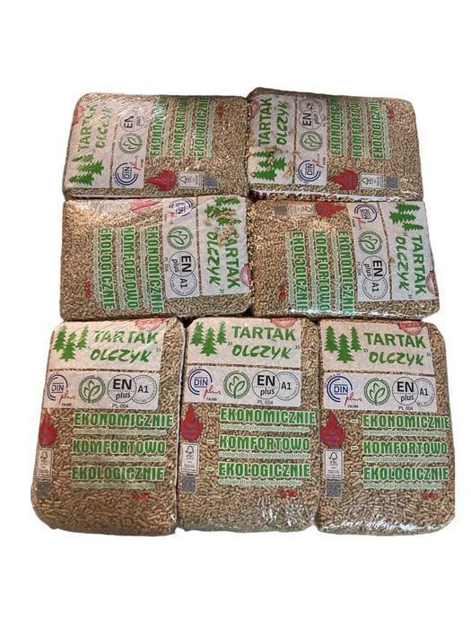 Pelet drzewny Tartak Olczyk A1 ENplus DINplus Paleta 975kg Dostawa