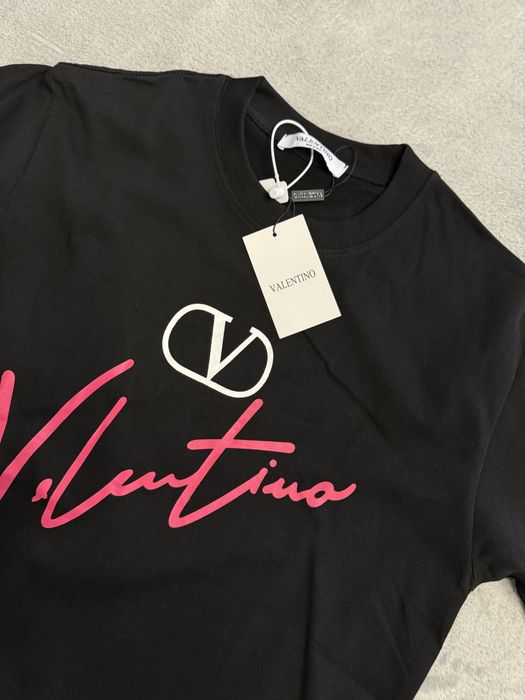 Czarny T-shirt Valentino rozmiar S