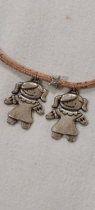 Colar Cortiça 2 Meninas