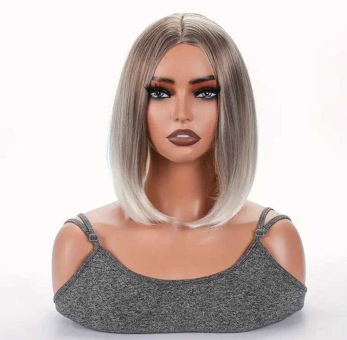 Peruka damska włosy blond długie proste pasemka Wysyłka PL