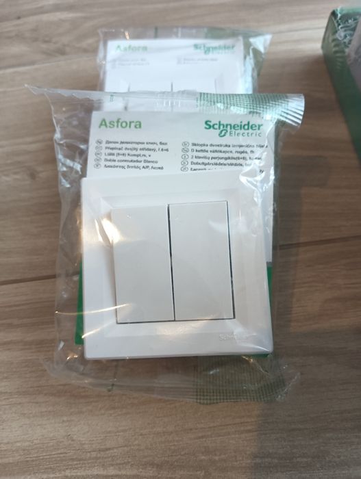7 Interruptores comutadores Novos -Embalados Asfora Schneider Eletric*