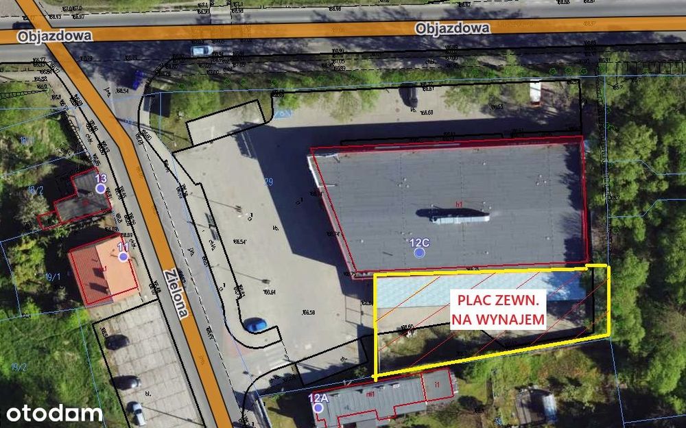 Łask - wynajmę plac ok. 770 m2 -utwardzony, zadaszony