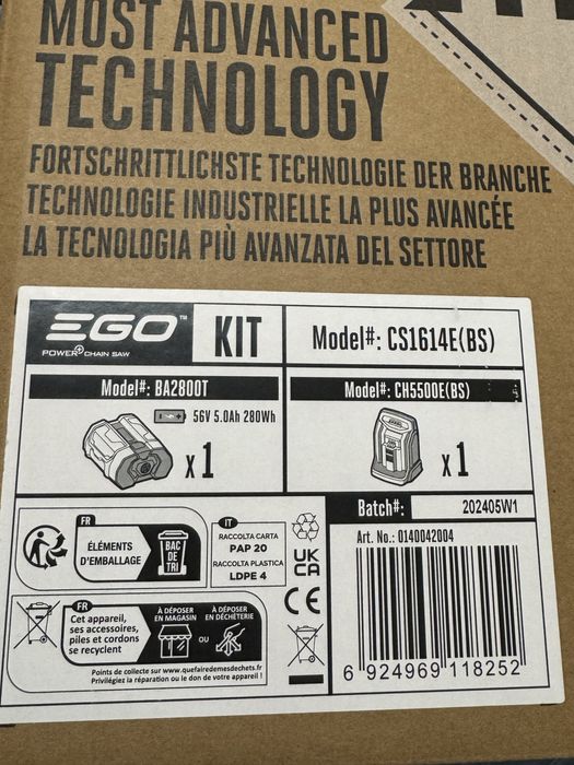 Пила Ego cs1614e