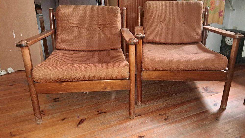Fotele z okresu PRL, cena za dwa!